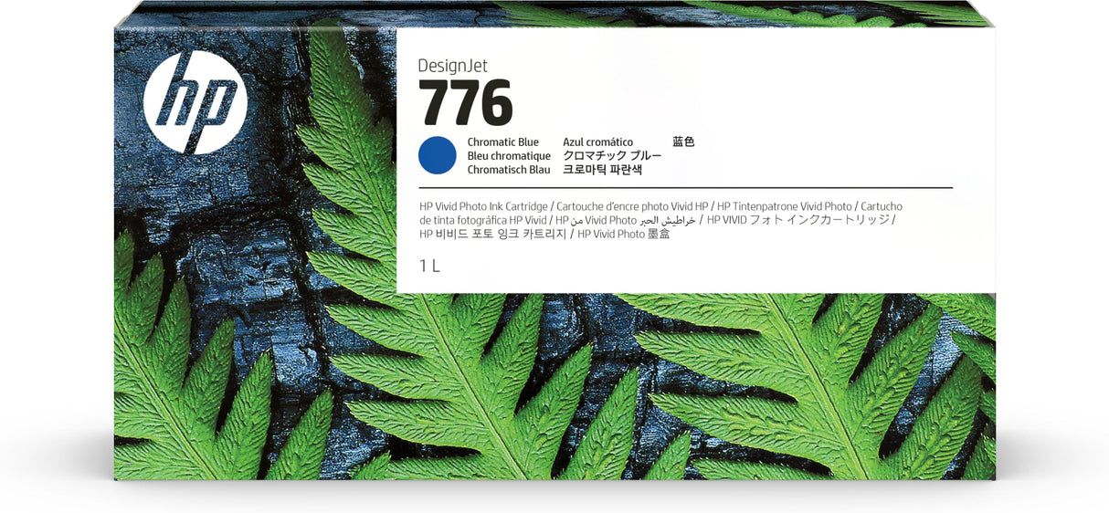 HP 776 1-liter Chromatic Blue Ink Cartridge (1XB04A)