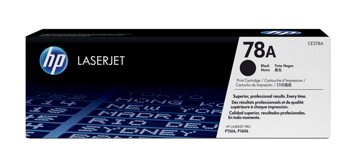 HP 78A Black Original LaserJet Toner Cartridge (CE278A)