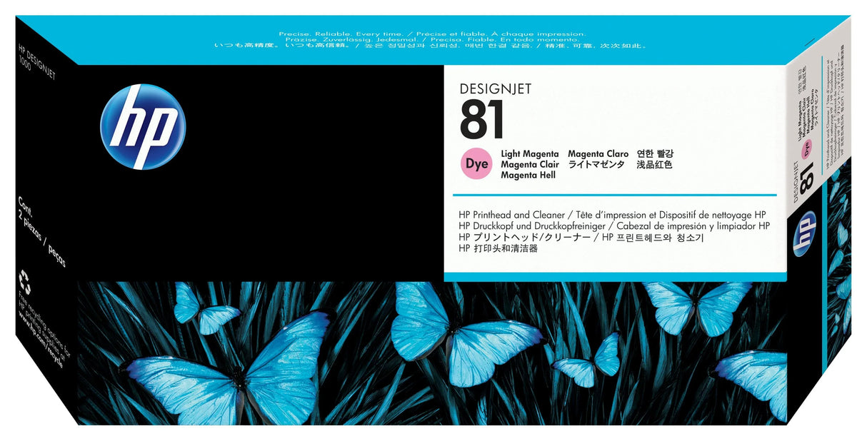 HP 81 Light Magenta Dye Printhead and Printhead Cleaner (C4955A)