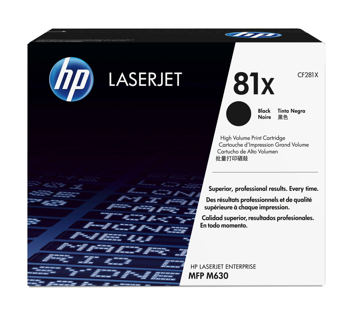 HP 81X High Yield Black Original LaserJet Toner Cartridge (CF281X)