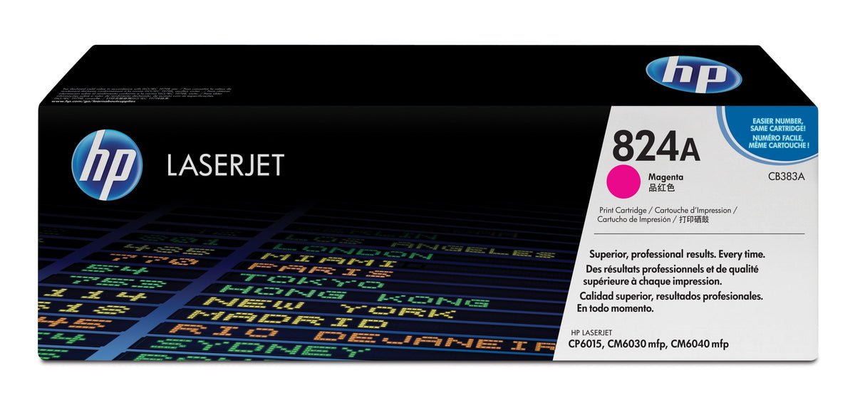 HP 824A Magenta Original LaserJet Toner Cartridge (CB383A)