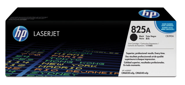 HP 825A Black Original LaserJet Toner Cartridge (CB390A)