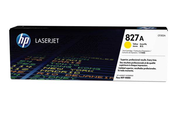 HP 827A Yellow Original LaserJet Toner Cartridge (CF302A)
