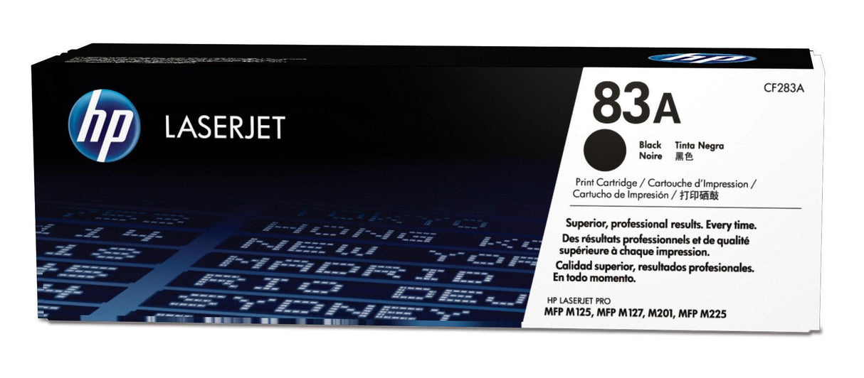 HP 83A Black Original LaserJet Toner Cartridge (CF283A)