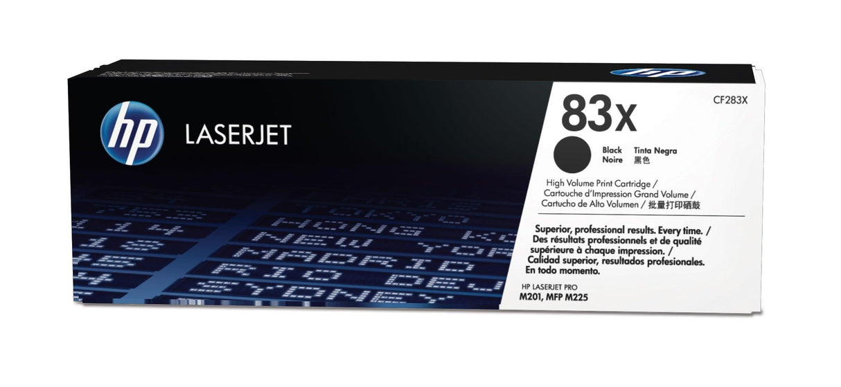 HP 83X High Yield Black Original LaserJet Toner Cartridge (CF283X)