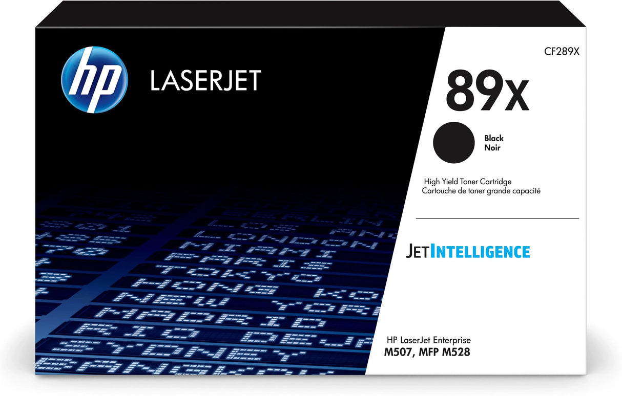 HP 89X High Yield Black Original LaserJet Toner Cartridge (CF289X)