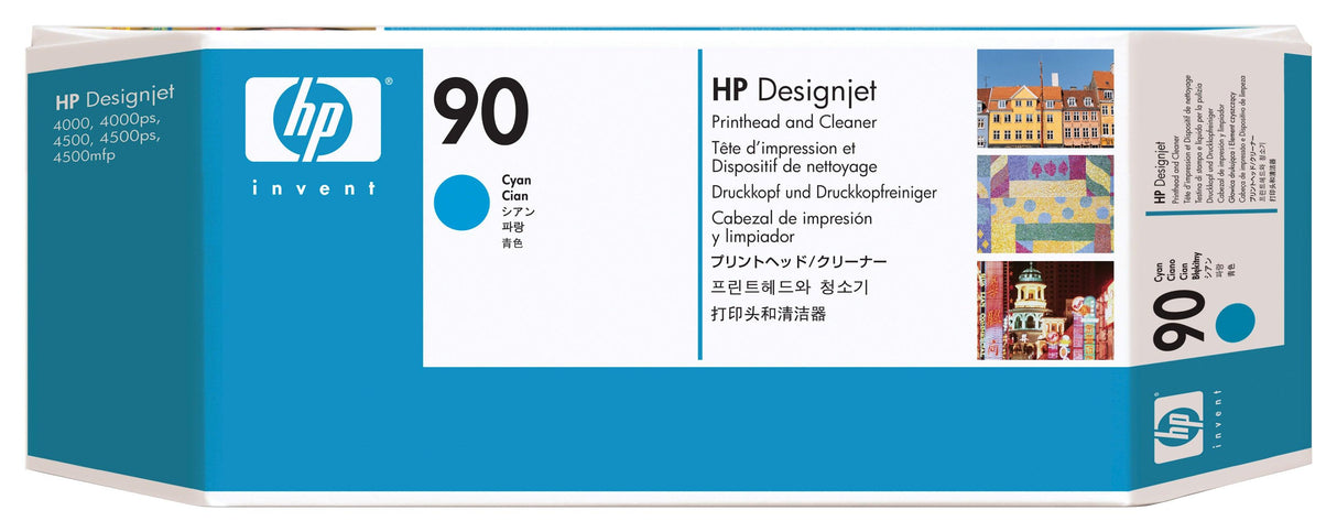 HP 90 Cyan DesignJet Printhead and Printhead Cleaner (C5055A)