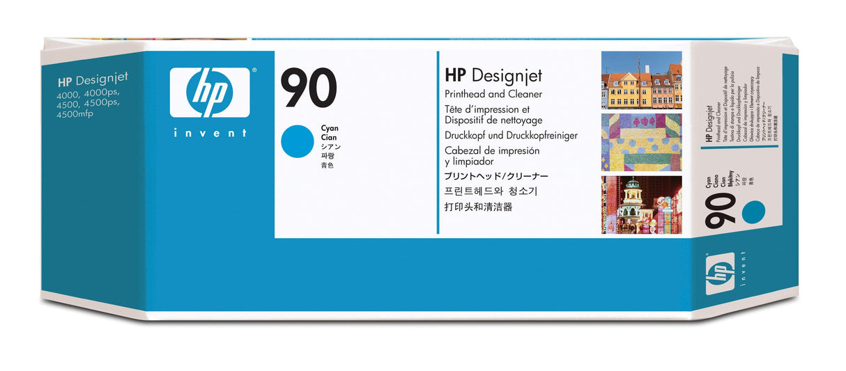 HP 90 Cyan DesignJet Printhead and Printhead Cleaner (C5055A)