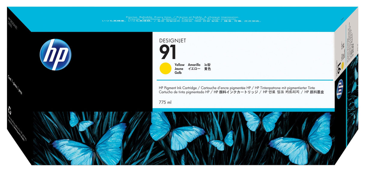 HP 91 775-ml Pigment Yellow Ink Cartridge (C9469A)