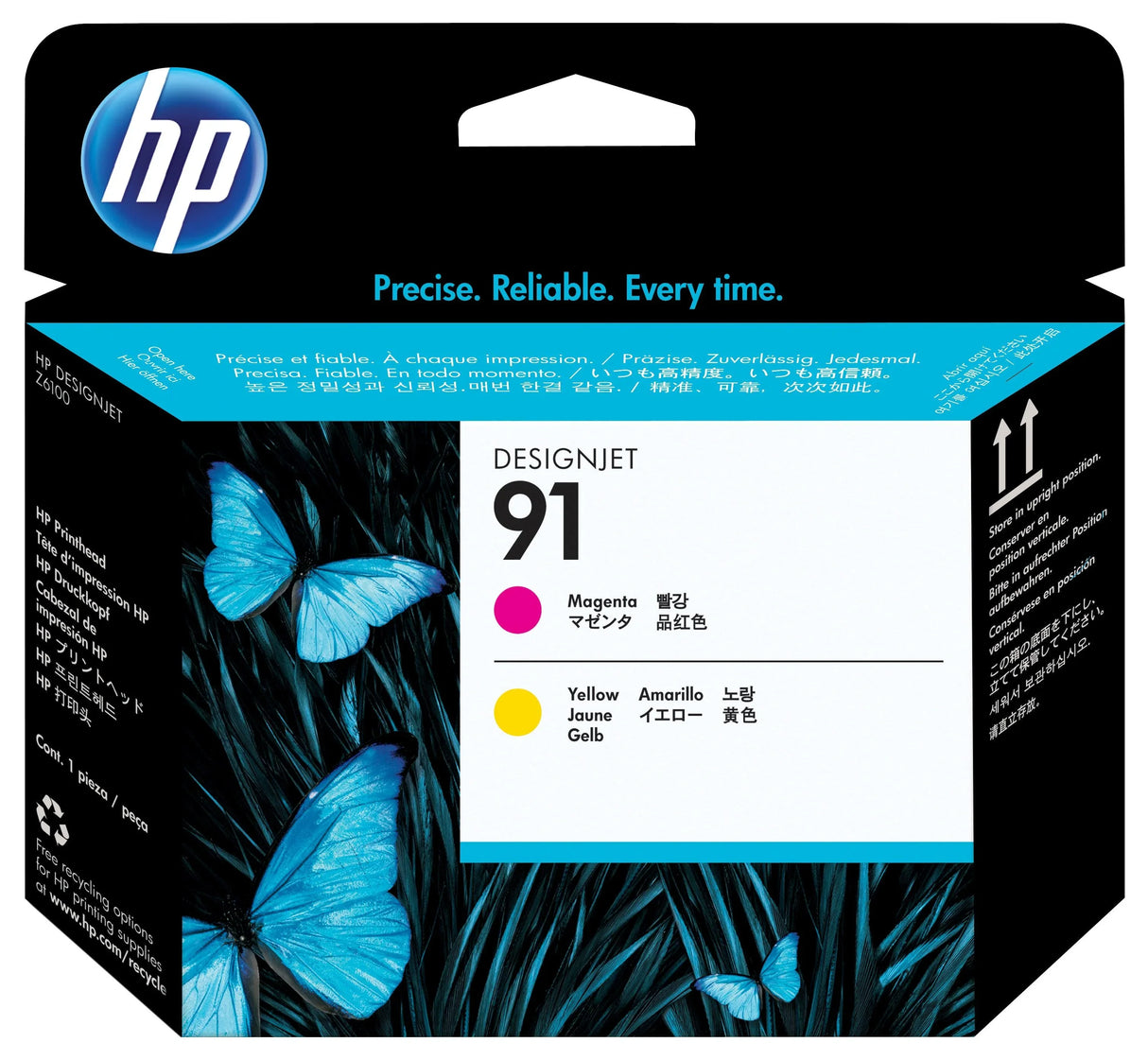 HP 91 Magenta and Yellow DesignJet Printhead (C9461A)