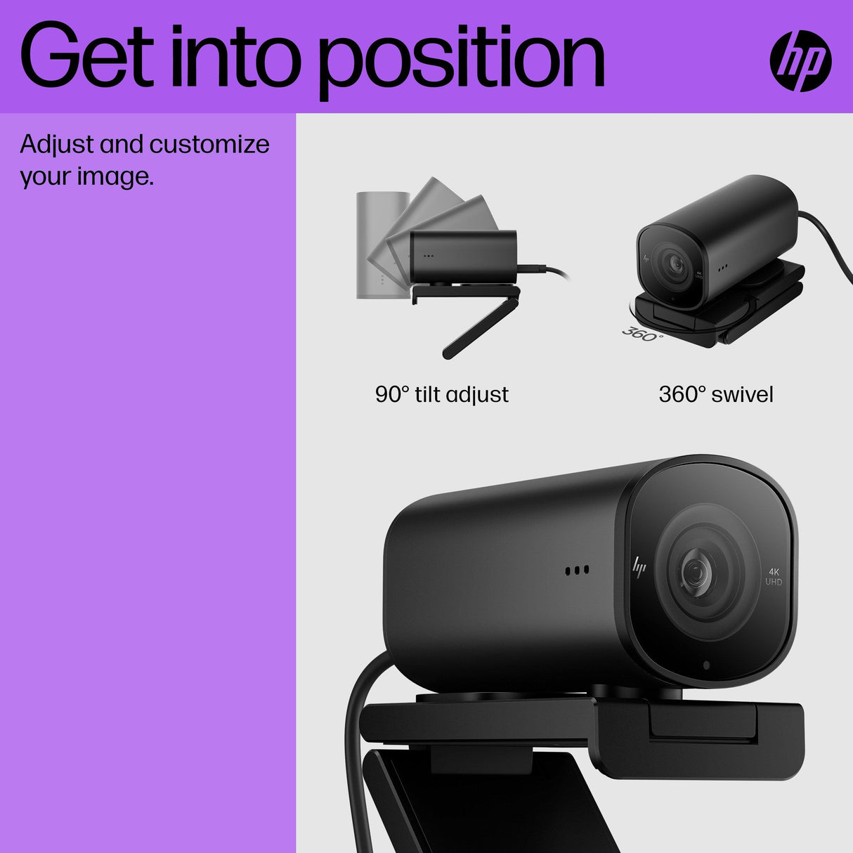 HP 965 4K Streaming Webcam (695J5AA)