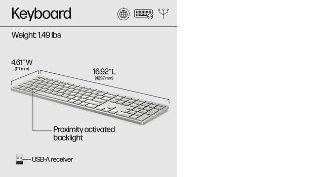 HP 970 Programmable Wireless Keyboard (3Z729AA)