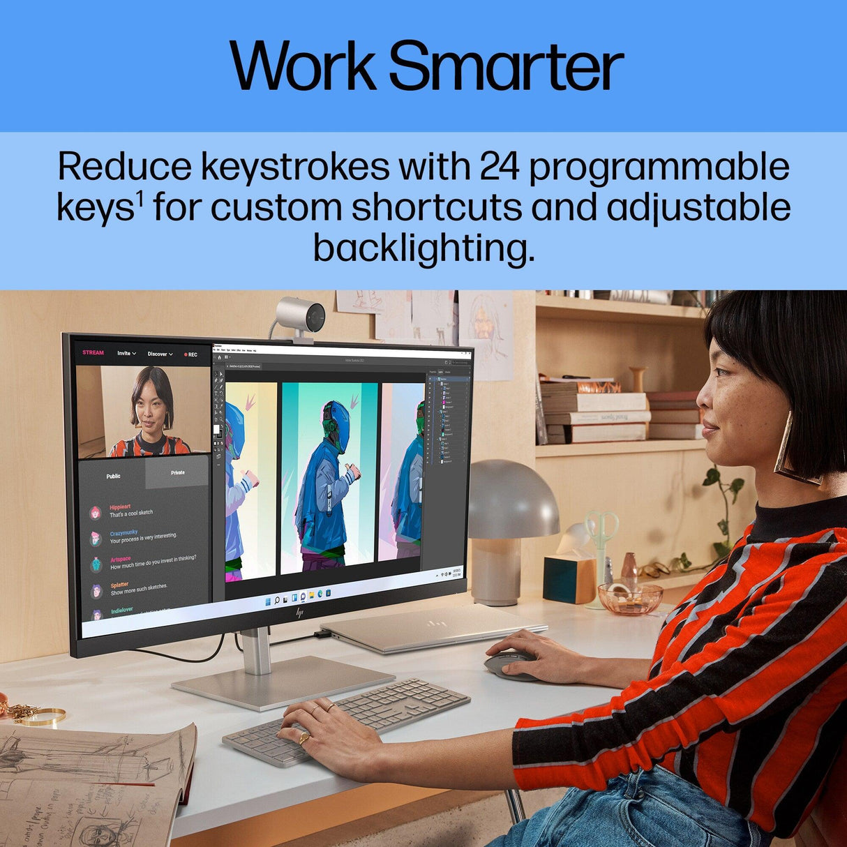 HP 970 Programmable Wireless Keyboard (3Z729AA)