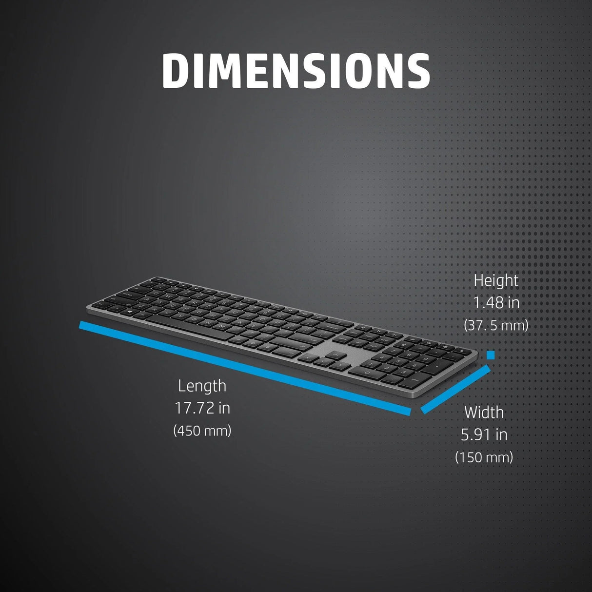HP 975 Dual-Mode Wireless Keyboard (3Z726AA)