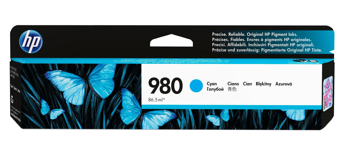 HP 980 Cyan Original Ink Cartridge (D8J07A)