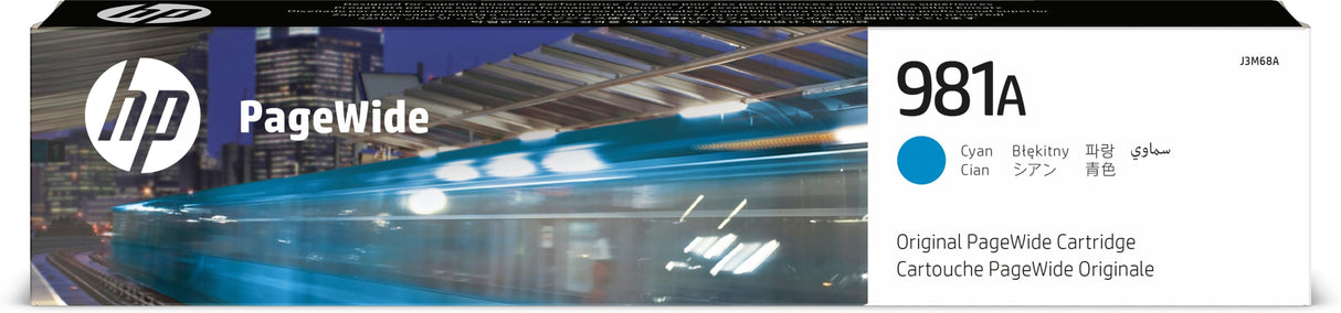 HP 981A Cyan Original PageWide Cartridge (J3M68A)