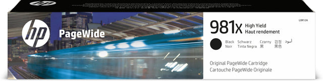 HP 981X High Yield Black Original PageWide Cartridge (L0R12A)