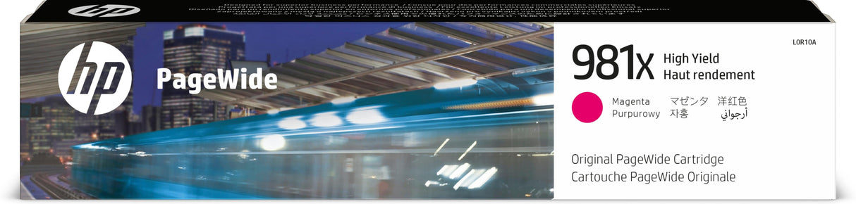 HP 981X High Yield Magenta Original PageWide Cartridge (L0R10A)