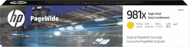 HP 981X High Yield Yellow Original PageWide Cartridge (L0R11A)
