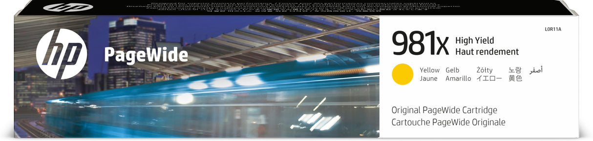 HP 981X High Yield Yellow Original PageWide Cartridge (L0R11A)