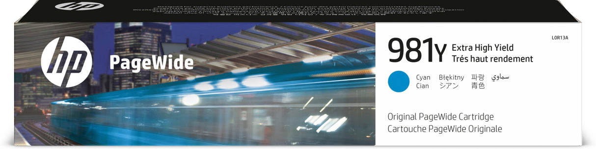 HP 981Y Extra High Yield Cyan Original PageWide Cartridge (L0R13A)