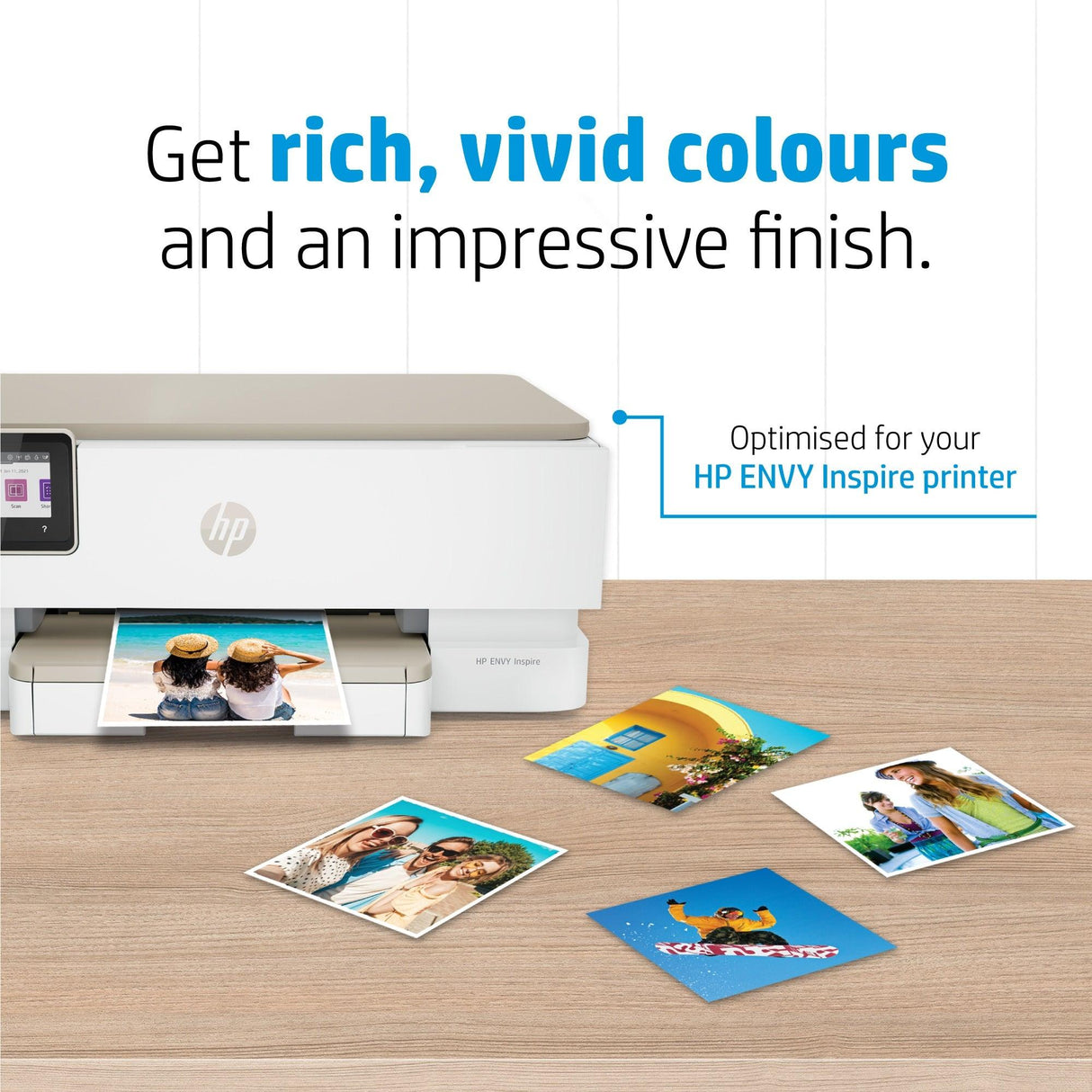 HP Advanced Photo Paper | Glossy | 65 lb | 5 x 5 in. (127 x 127 mm) | 20 sheets (49V50A)