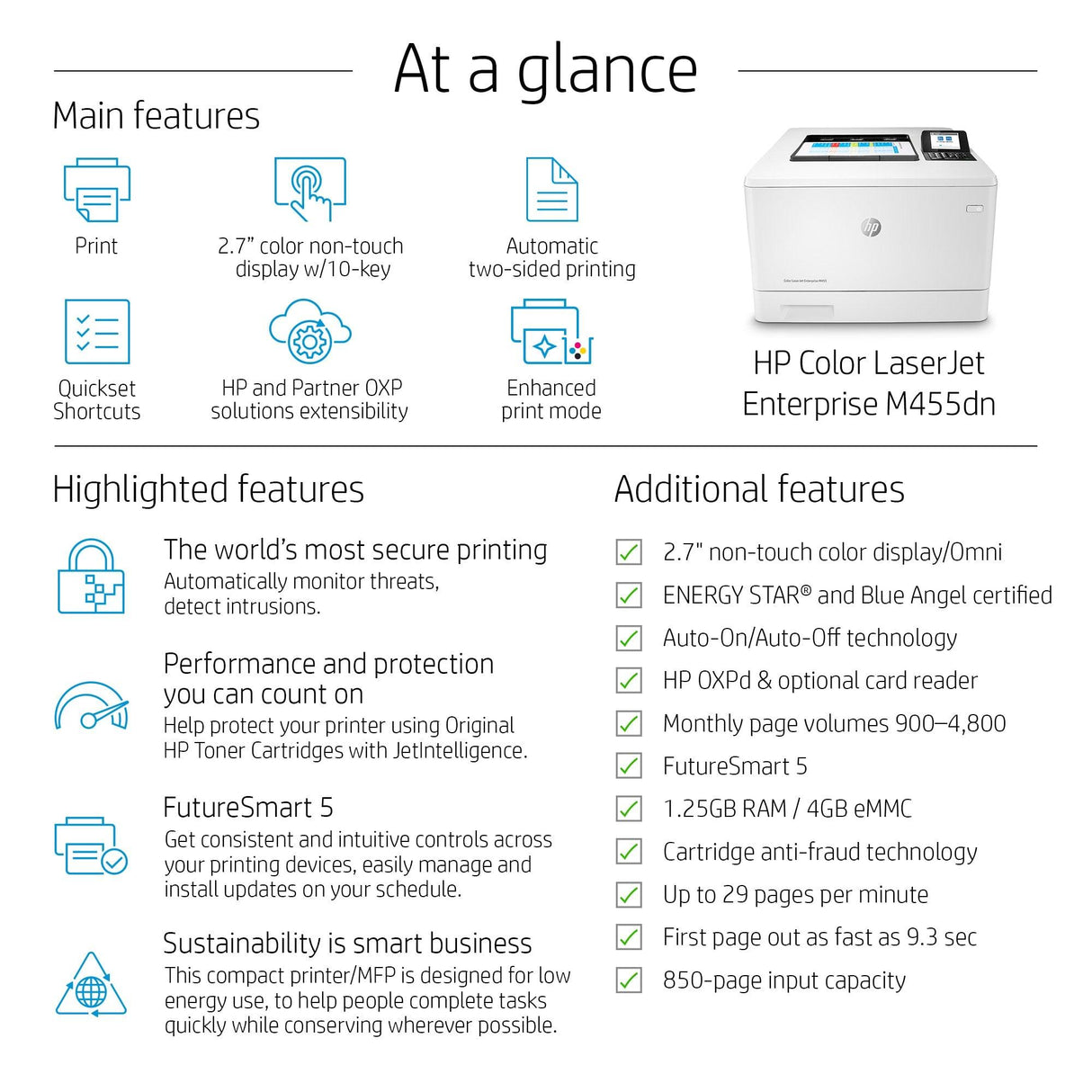 HP Color LaserJet Enterprise M455dn