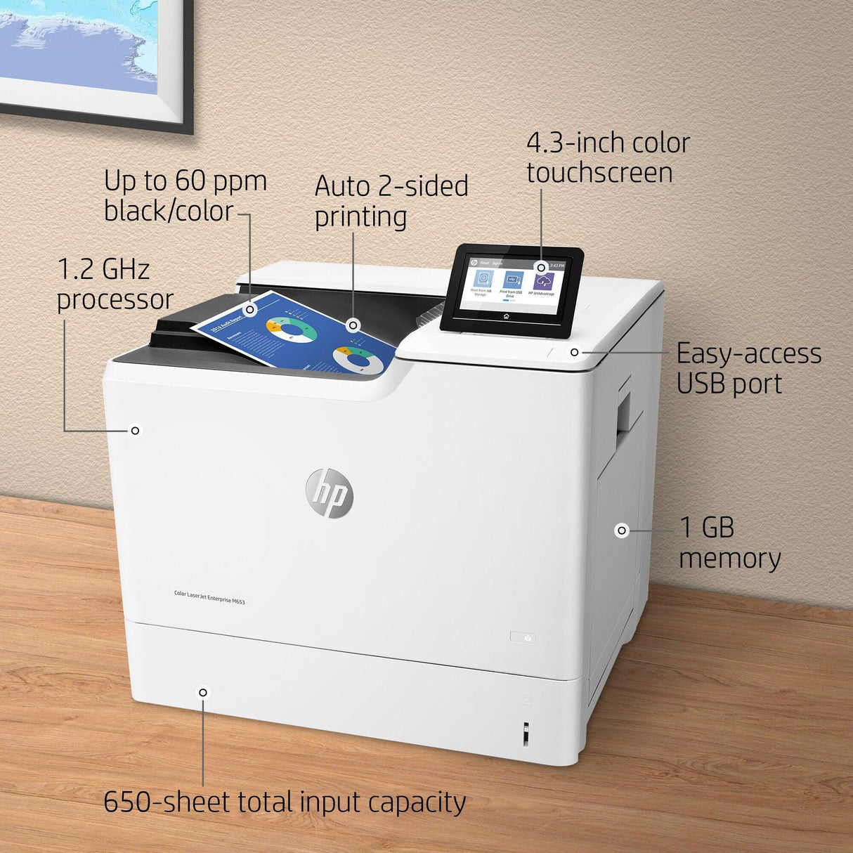 HP Color LaserJet Enterprise M653dn (J8A04A)