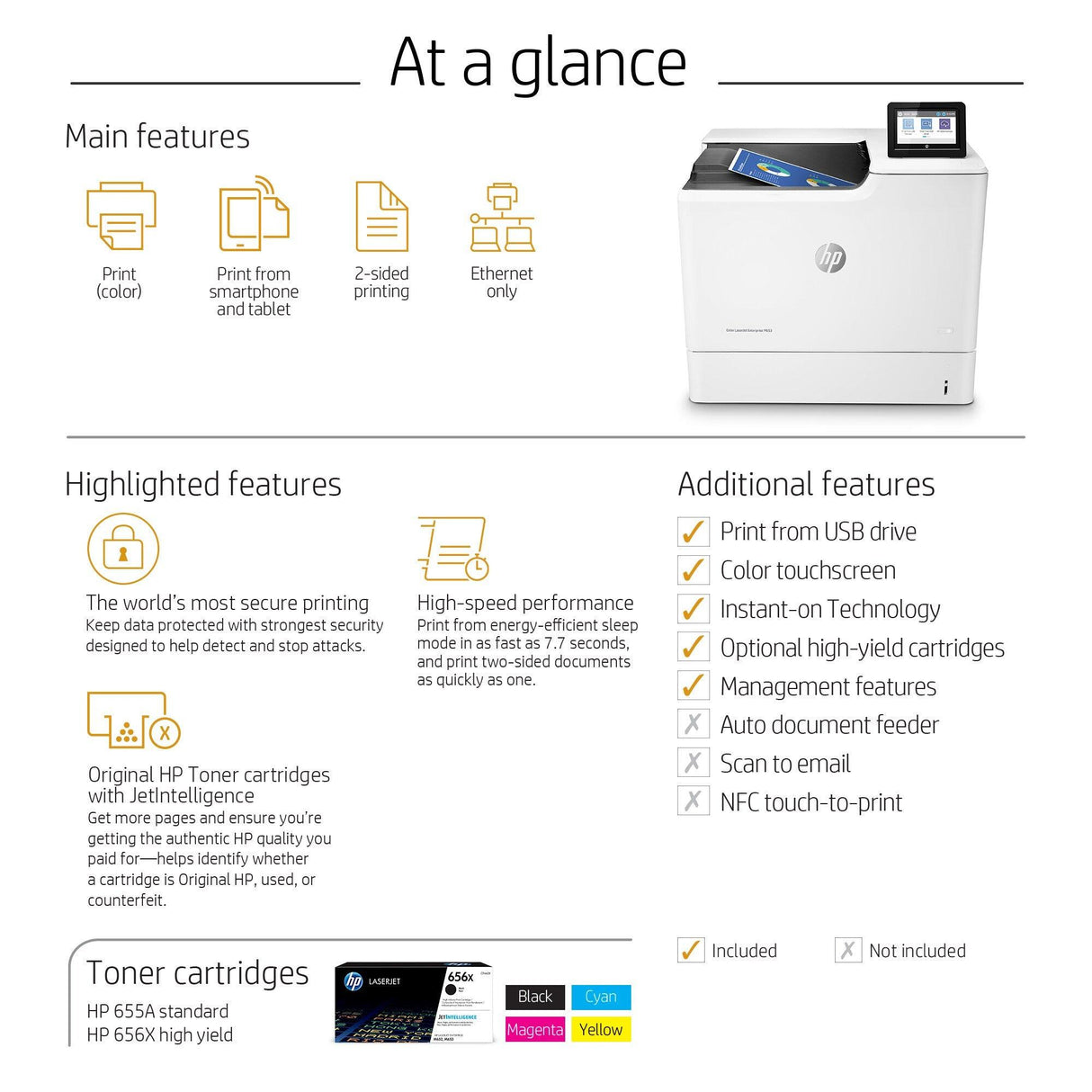 HP Color LaserJet Enterprise M653dn (J8A04A)