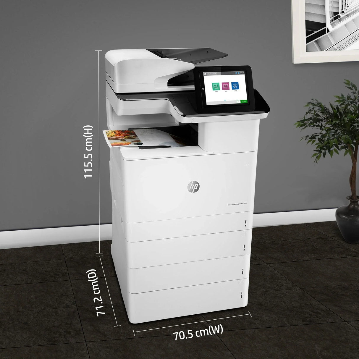 HP COLOR LASERJET ENTERPRISE MFP M776dn – Print / Scan / Copy / Fax / Laser / Colour – High Speed Duplex MFP