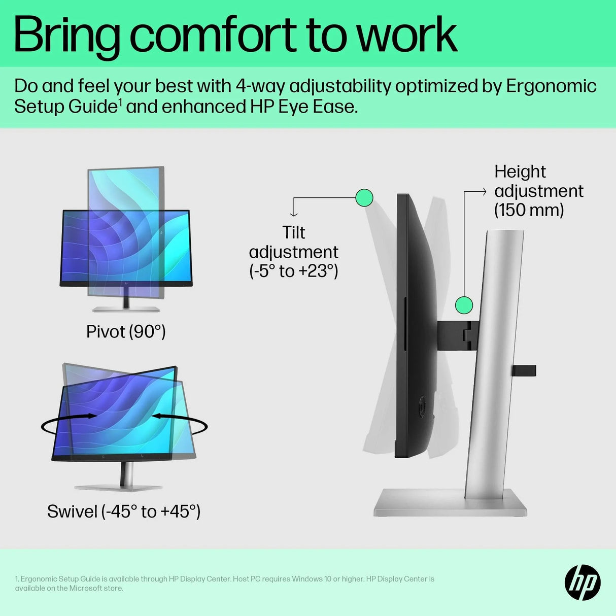 HP E22 Monitor – 21.5" / Full HD / IPS / 60Hz – Business Monitor