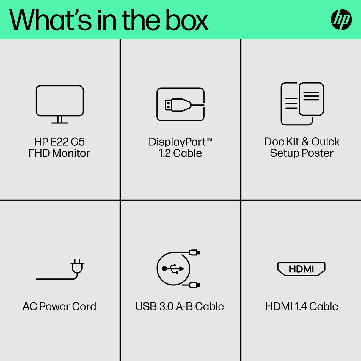 HP E22 G5 FHD Monitor (6N4E8AA)