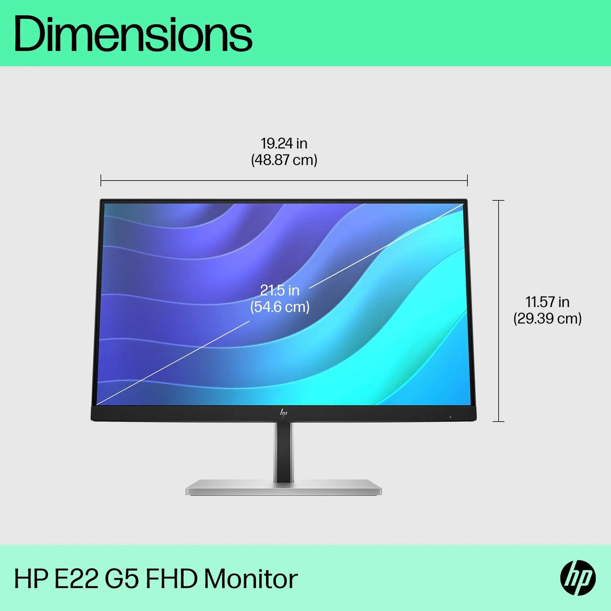 HP E22 Monitor – 21.5" / Full HD / IPS / 60Hz – Business Monitor