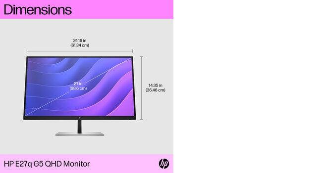 HP E27q G5 QHD Monitor (6N6F2AA)