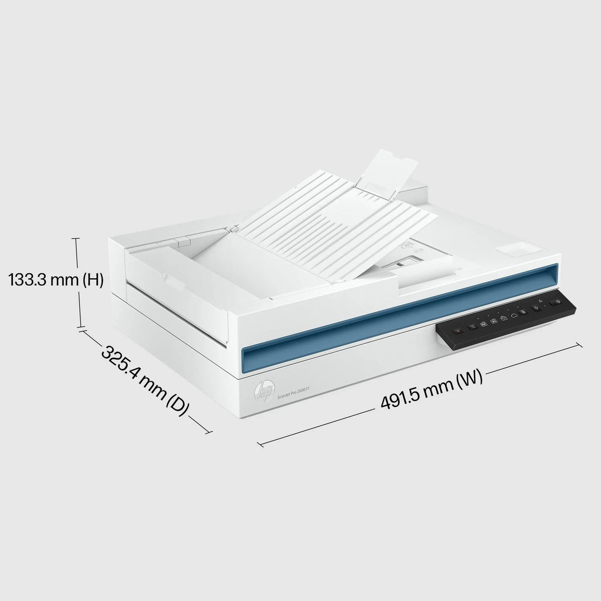 HP Enhance productivity with fast | two-sided scanning | a 60-page ADF | and one-button shortcuts. (20G05A)