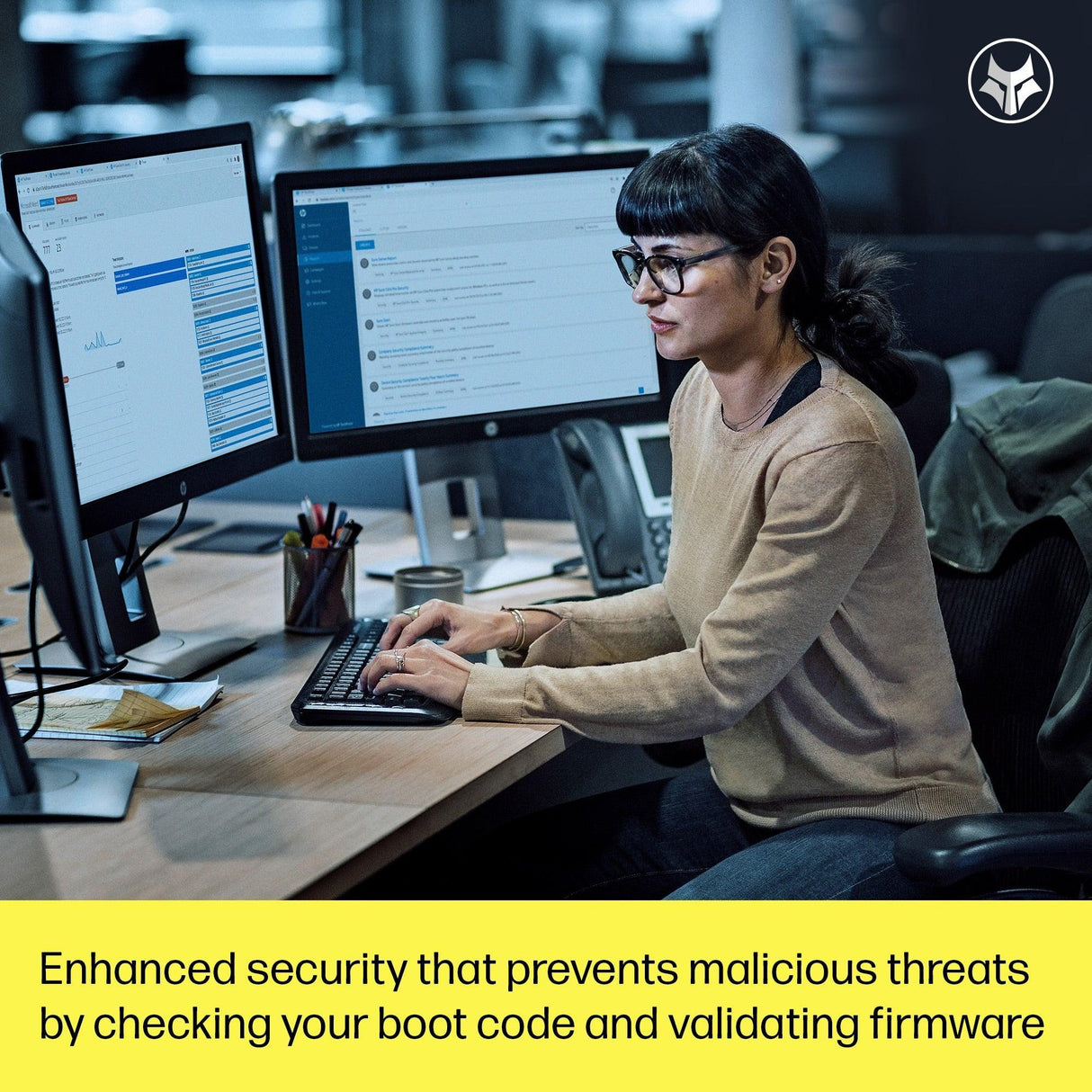 HP Enhance productivity with fast | two-sided scanning | a 60-page ADF | and one-button shortcuts. (20G05A)