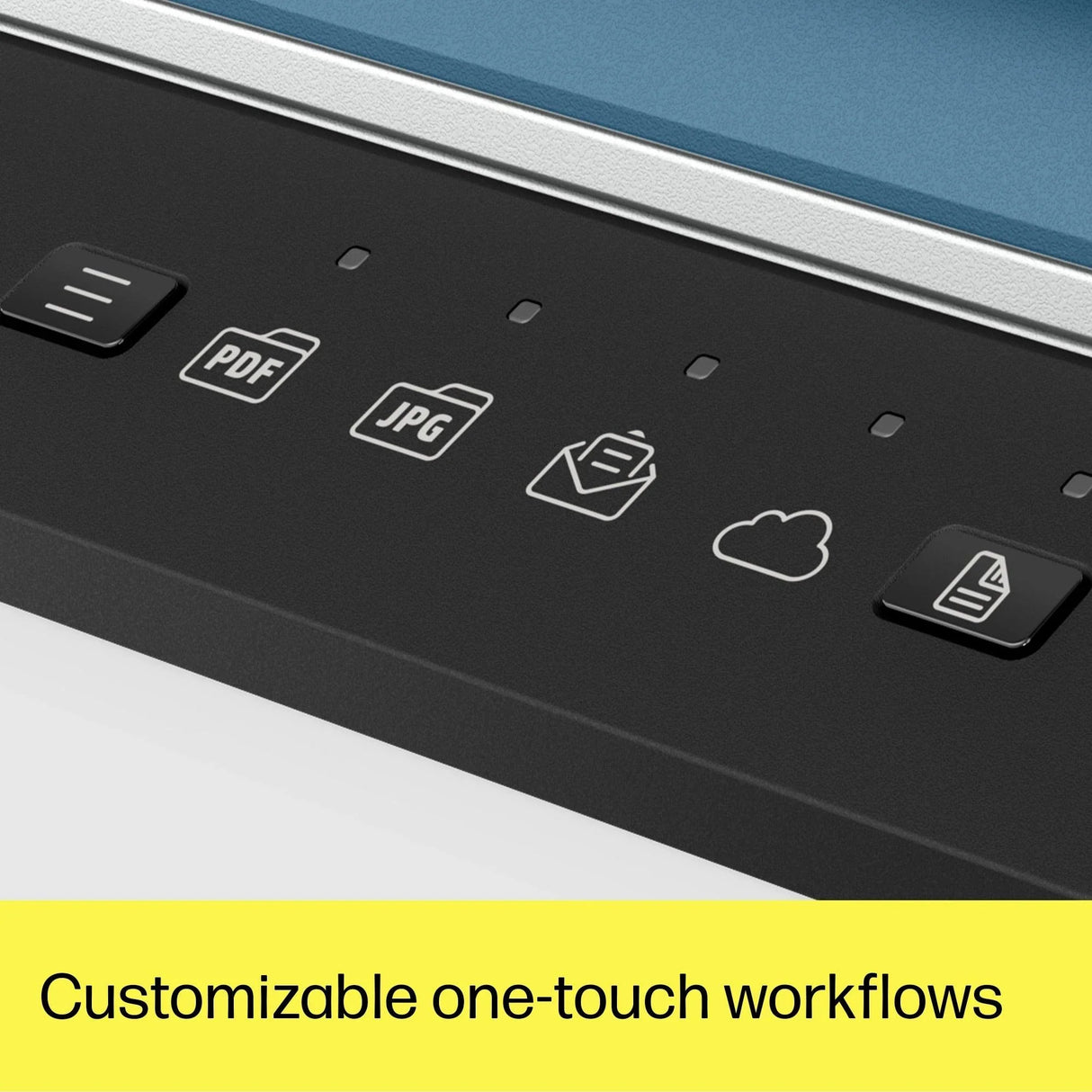 HP Enhance productivity with fast | two-sided scanning | a 60-page ADF | and one-button shortcuts. (20G05A)