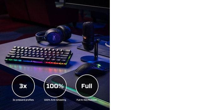 HP HyperX Alloy Origins 60 - Mechanical Gaming Keyboard - HX Red (US Layout) (4P5N4AA)