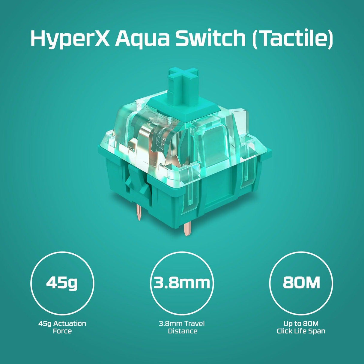 HP HyperX Alloy Origins Core - Mechanical Gaming Keyboard - HX Blue (US Layout) (4P5P2AA)