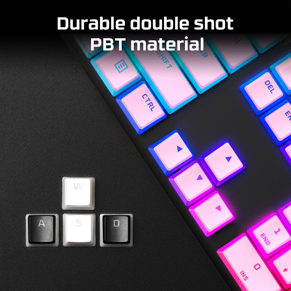 HP HyperX Pudding Keycaps - PBT - Pink (644H7AA)