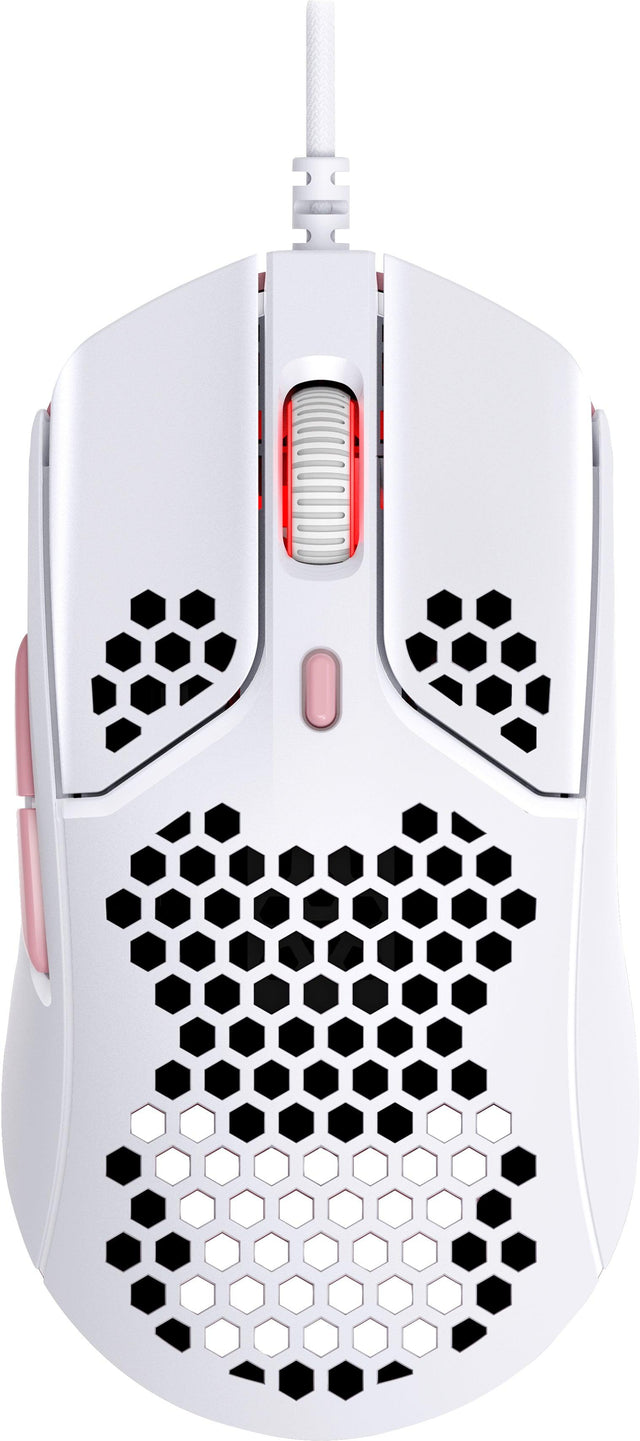 HP HyperX Pulsefire Haste - Gaming Mouse (White-Pink) (4P5E4AA)