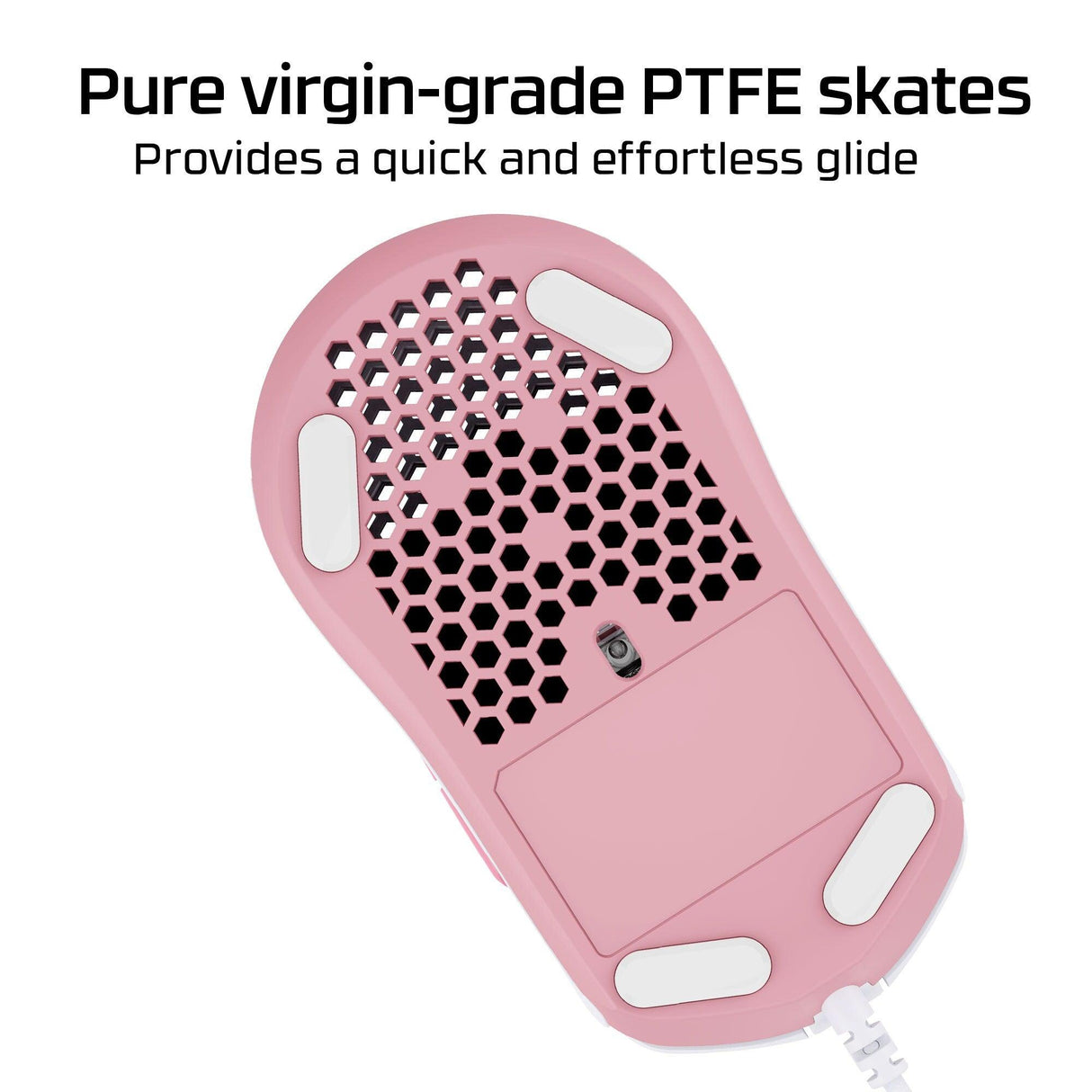 HP HyperX Pulsefire Haste - Gaming Mouse (White-Pink) (4P5E4AA)