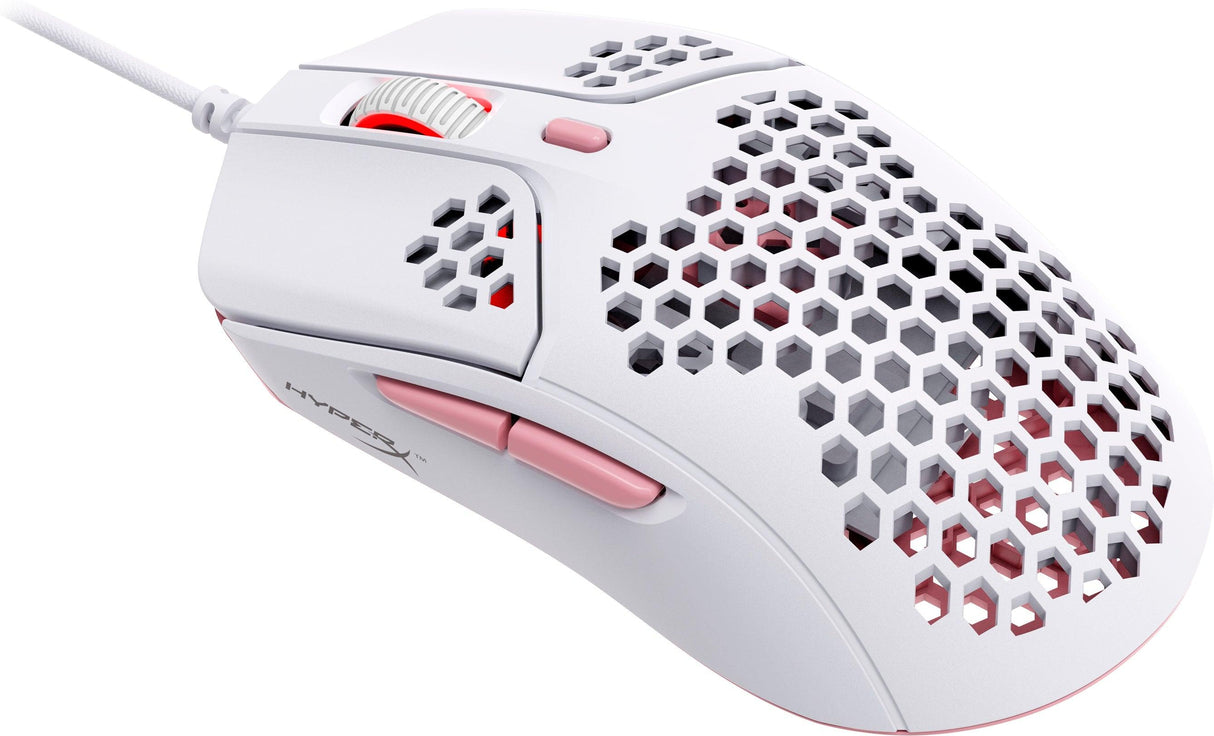 HP HyperX Pulsefire Haste - Gaming Mouse (White-Pink) (4P5E4AA)