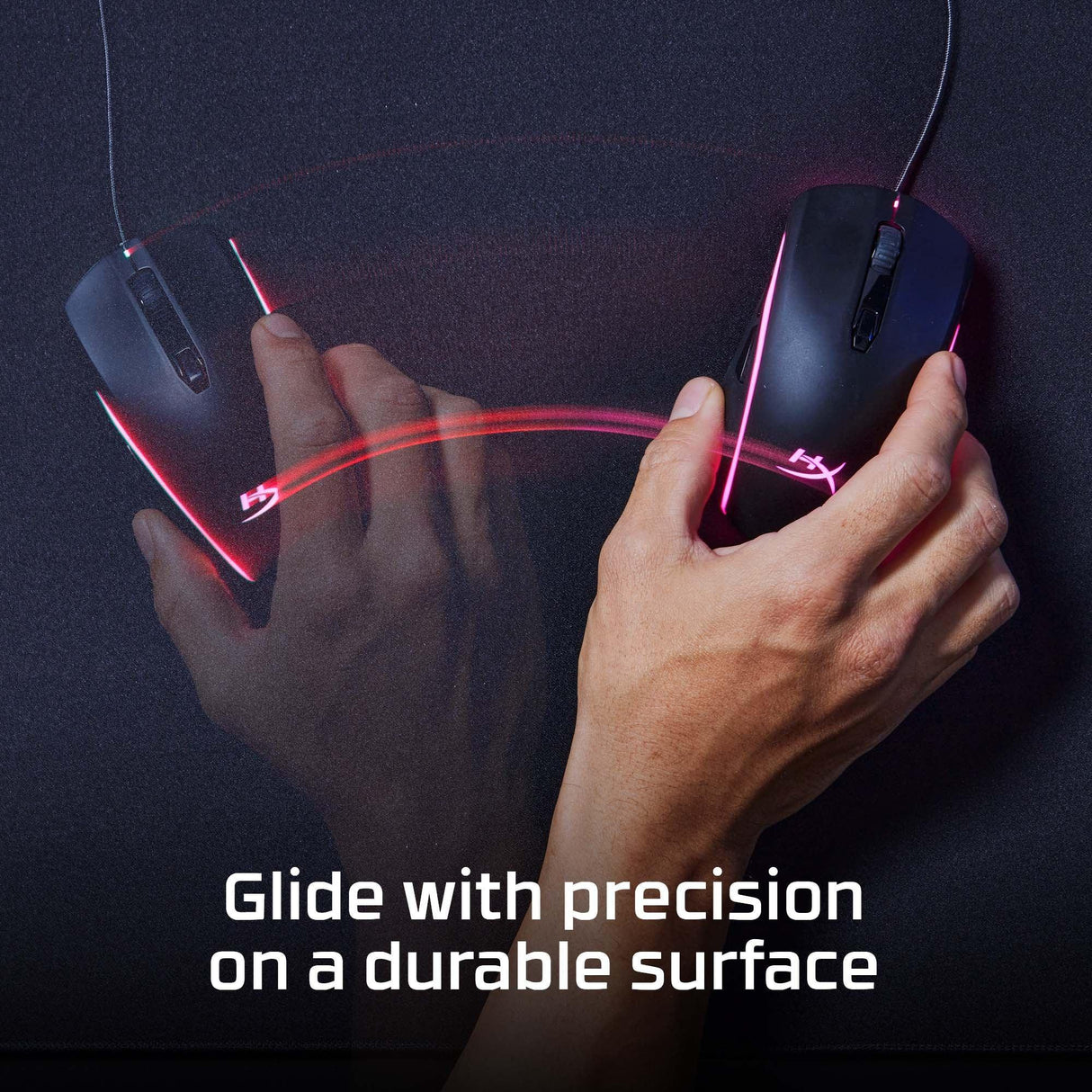 HP HYPERX PULSEFIRE MAT – Large / Cloth / Rubber Base & Stitched Edges – Gaming Mouse Pad