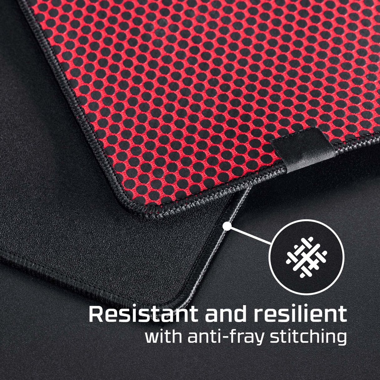 HP HYPERX PULSEFIRE MAT – Large / Cloth / Rubber Base & Stitched Edges – Gaming Mouse Pad