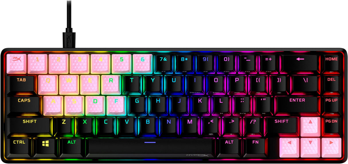 HP HyperX Rubber Keycaps - Gaming Accessory Kit - Pink (US Layout) (519U0AA)