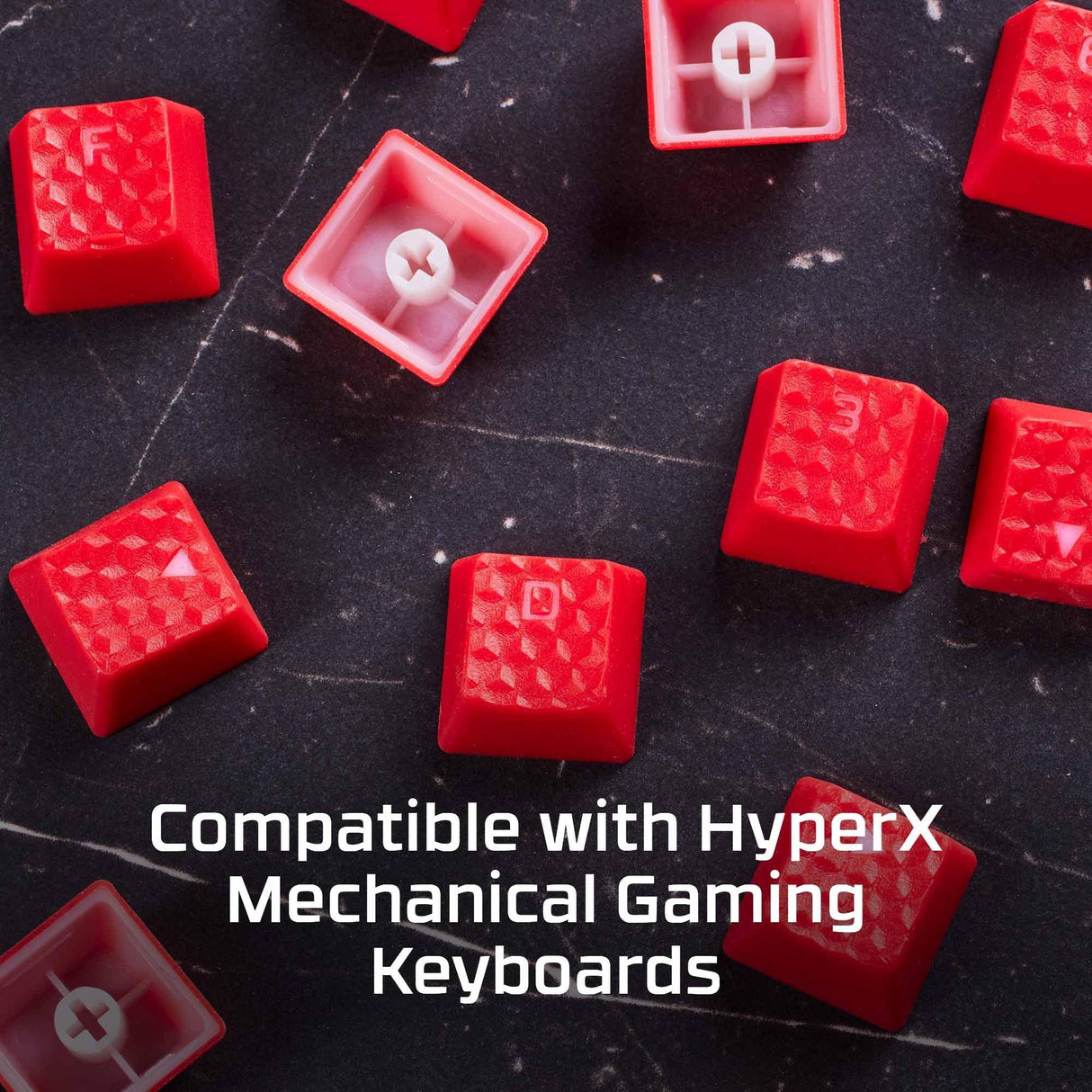 HP HyperX Rubber Keycaps - Gaming Accessory Kit - Pink (US Layout) (519U0AA)