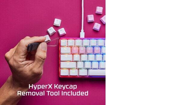 HP HyperX Rubber Keycaps - Gaming Accessory Kit - Pink (US Layout) (519U0AA)