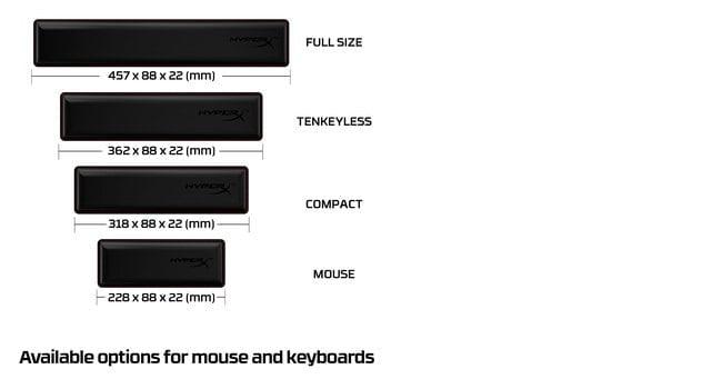 HP HyperX Wrist Rest - Keyboard - Full Size (4P5M9AA)