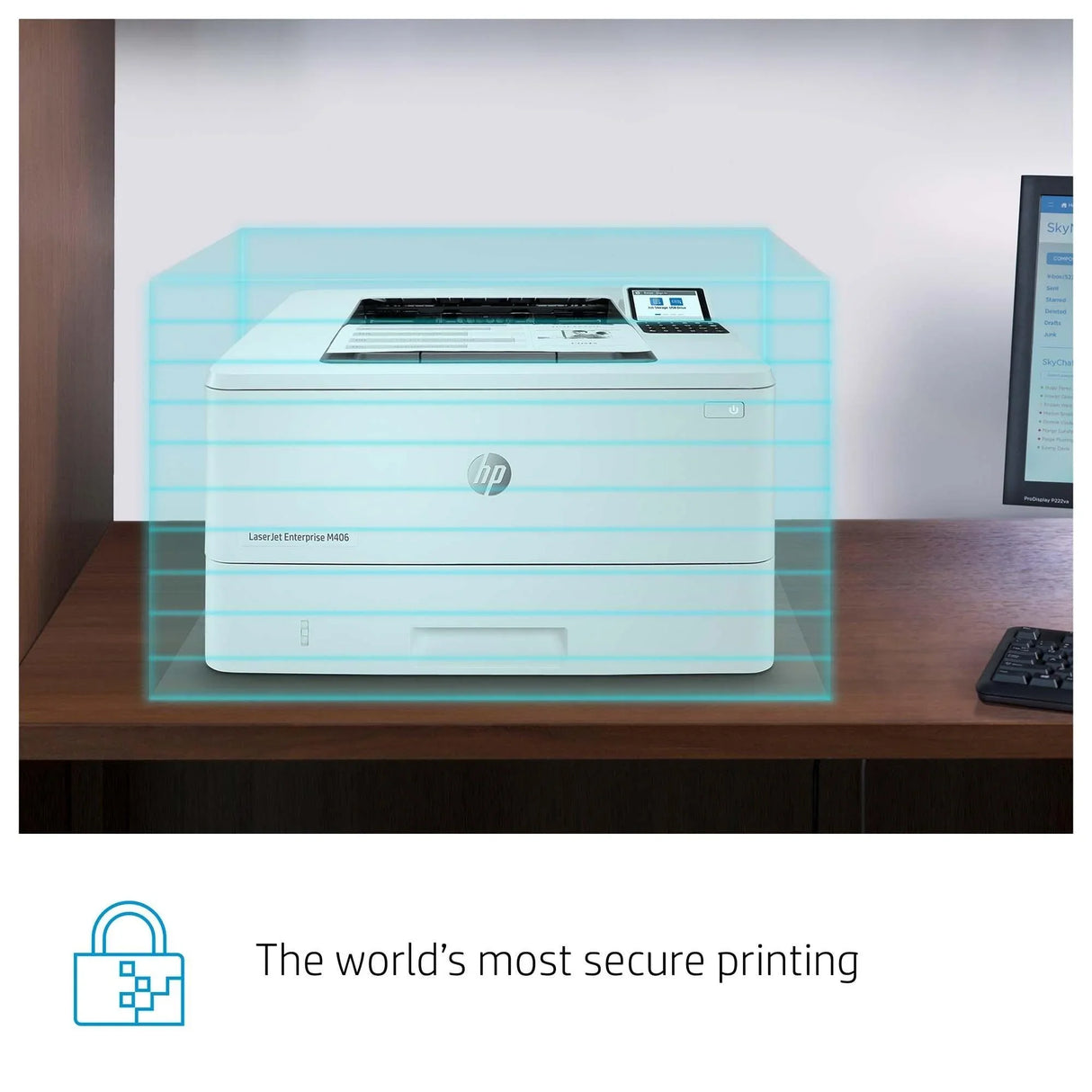 HP LASERJET ENTERPRISE M406DN – MONOCHROME LASER PRINTER – 40 PPM, ENTERPRISE SECURITY
